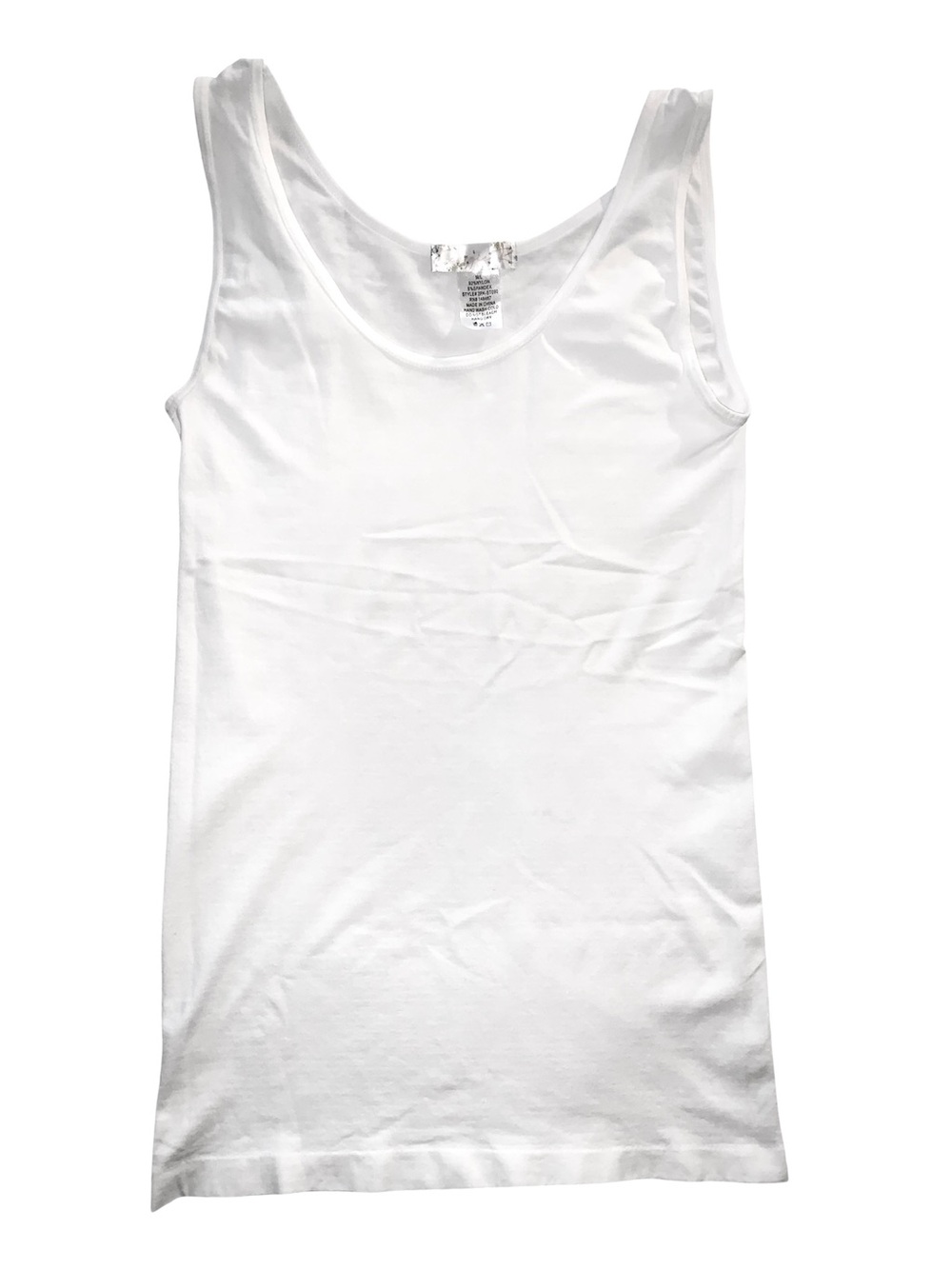 Women's White Scoop Neck Tank Top - Lightweight Everyday Layer